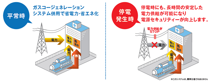 電源の多重化によるエネルギーセキュリティの向上